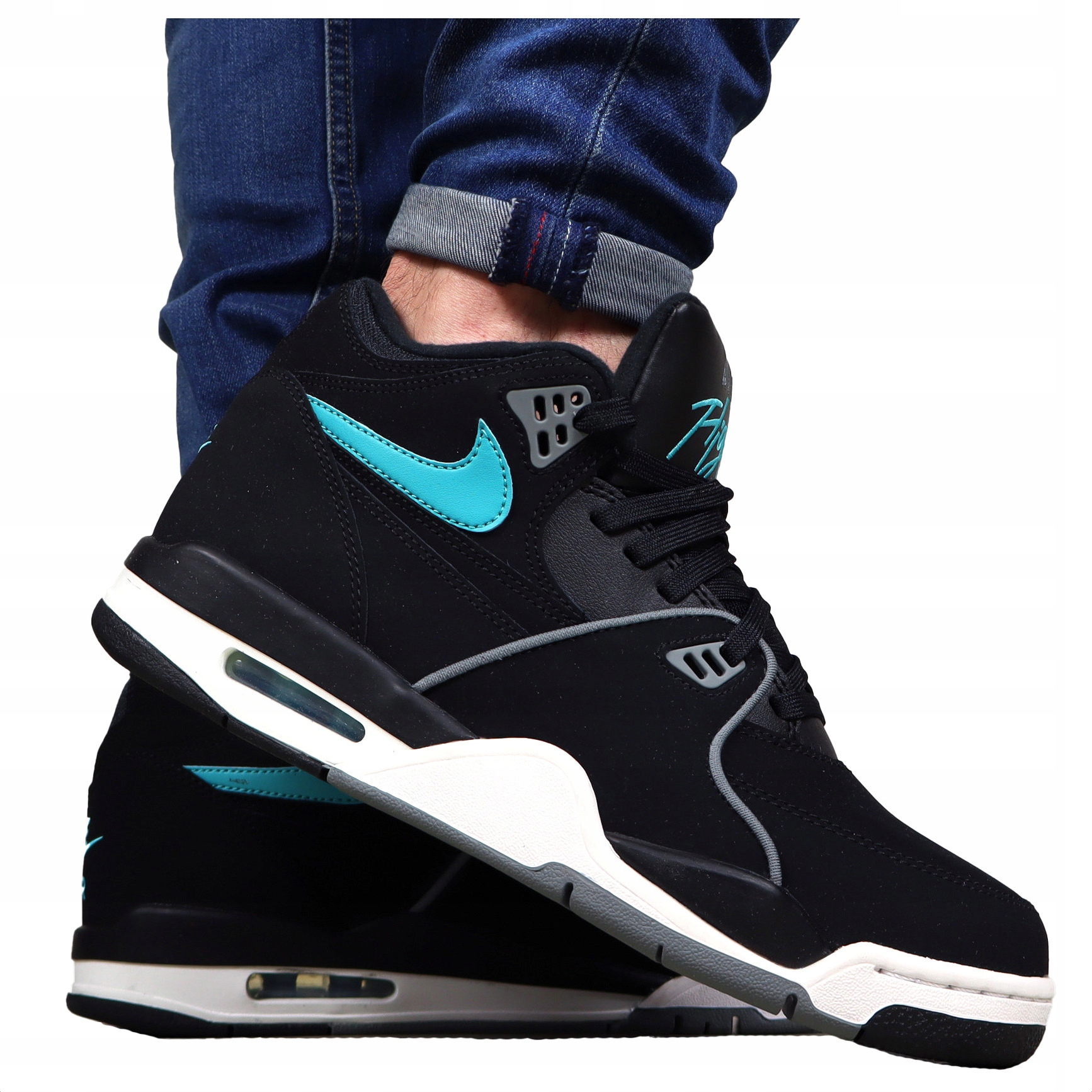 pánské boty Nike Kožené Zimní AiR Flight 89 vysoká sportovní kůže