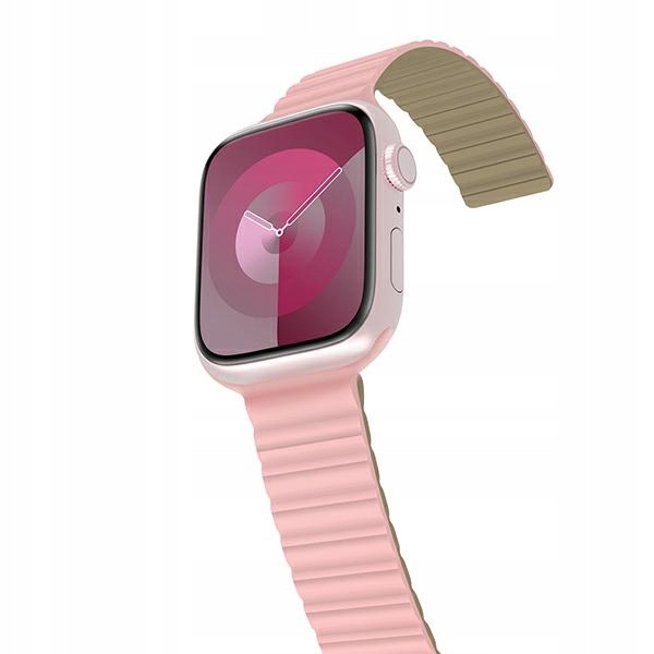 Araree řemínek Silicone Link pro Apple Watch38/40/41 mm růžovo-zelený/pink-khaki