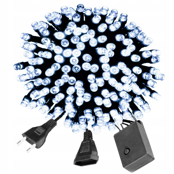 

Lampki Choinkowe Na Choinkę 100 Led Zimne Białe