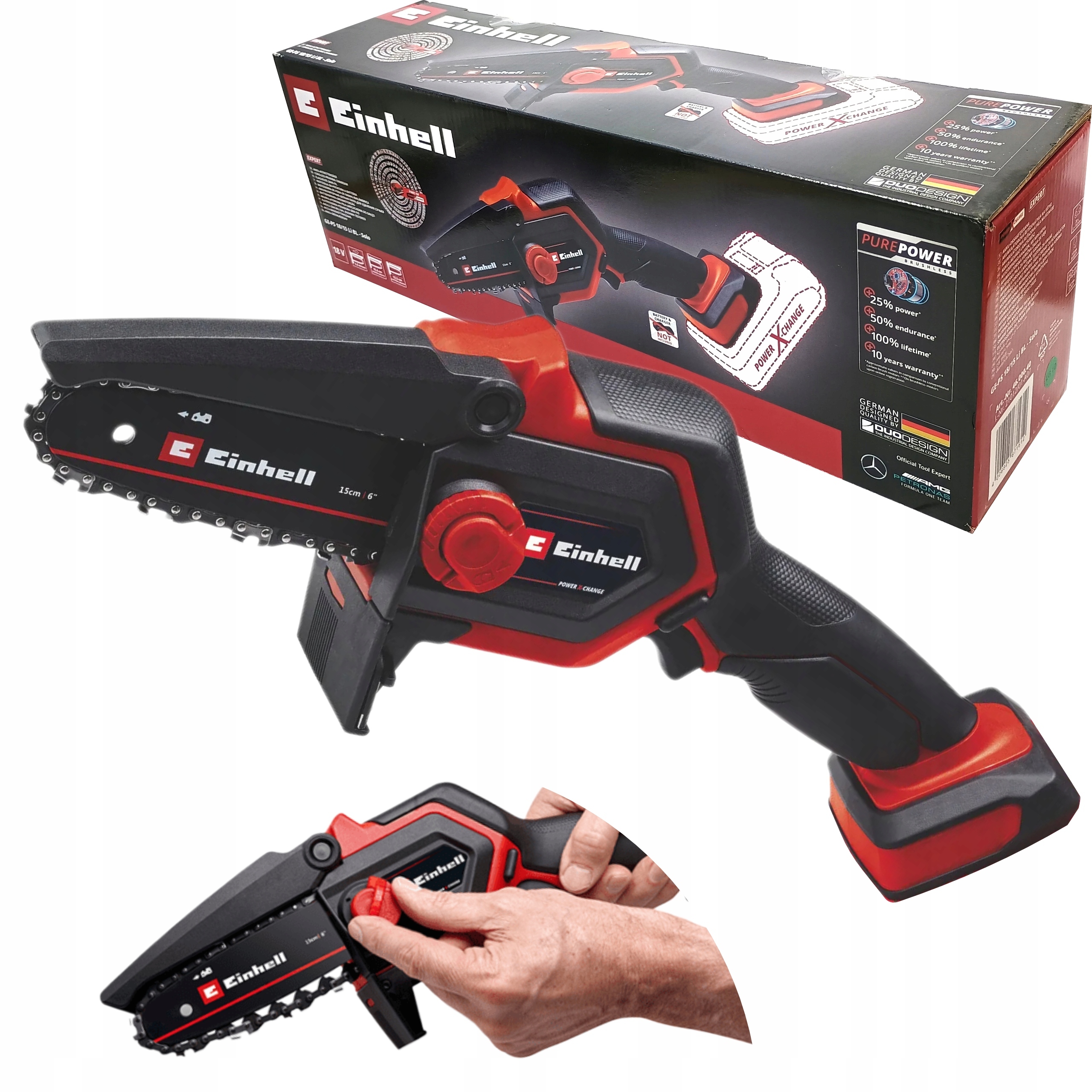 Einhell Reťazová Píla 6,2" Akumulátorová 18V Ge-ps 18/15 Li BL-So