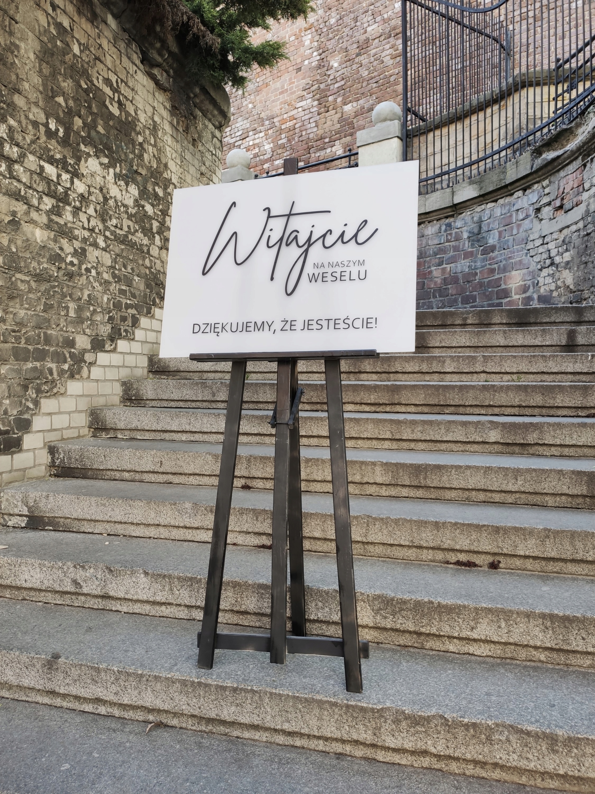 Naklejka na tablicę powitalną