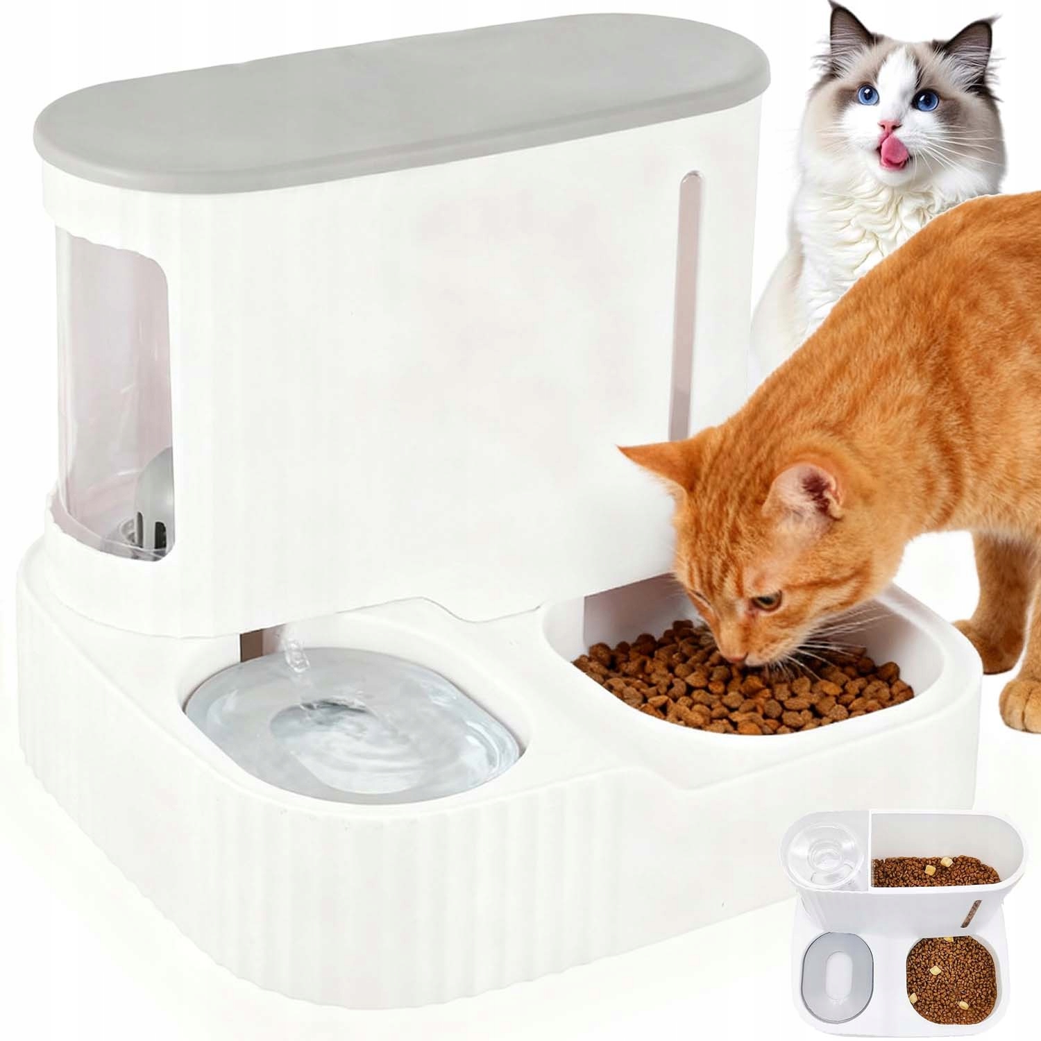 Levně Automatický Přenosný Dávkovač Krmiva Pro Psa Kočku Zásobník Miska 3L