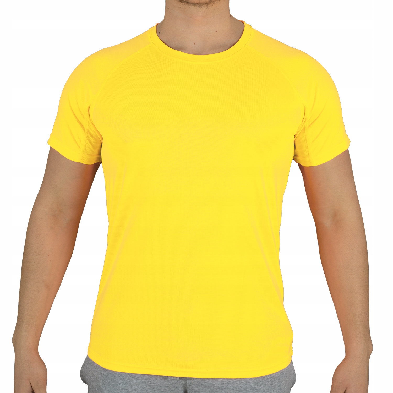 KOSZULKA DO BIEGANIA TERMOAKTYWNA Koszulki fitnes Rękaw krótki rękaw