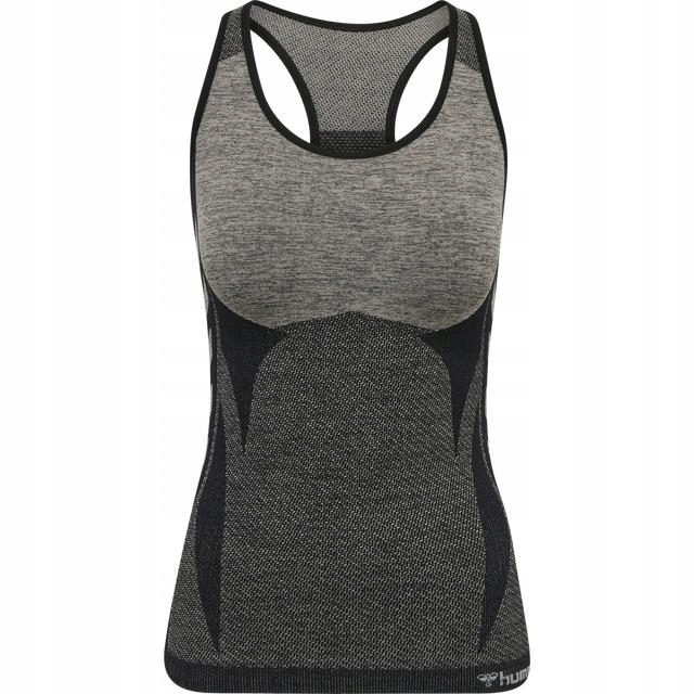 HUMMEL BEZSZWOWY SZARY SPORTOWY TOP LOGO F8Q HMR__S Płeć kobieta