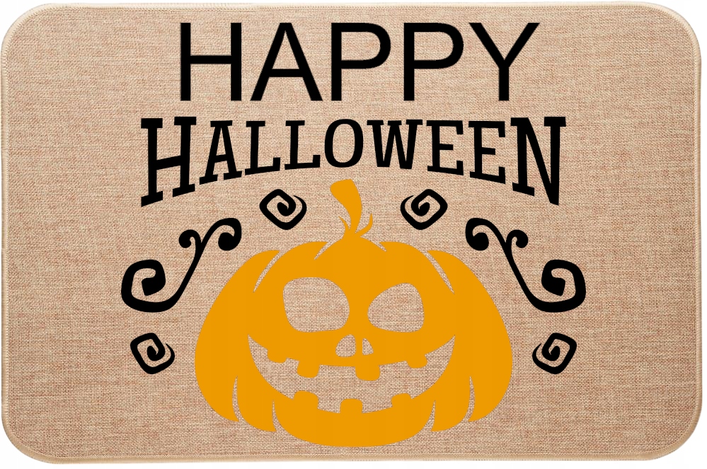 Vstupní Stěrač Z Lnu na Halloween Veselý Halloween Pumpkin Dýně