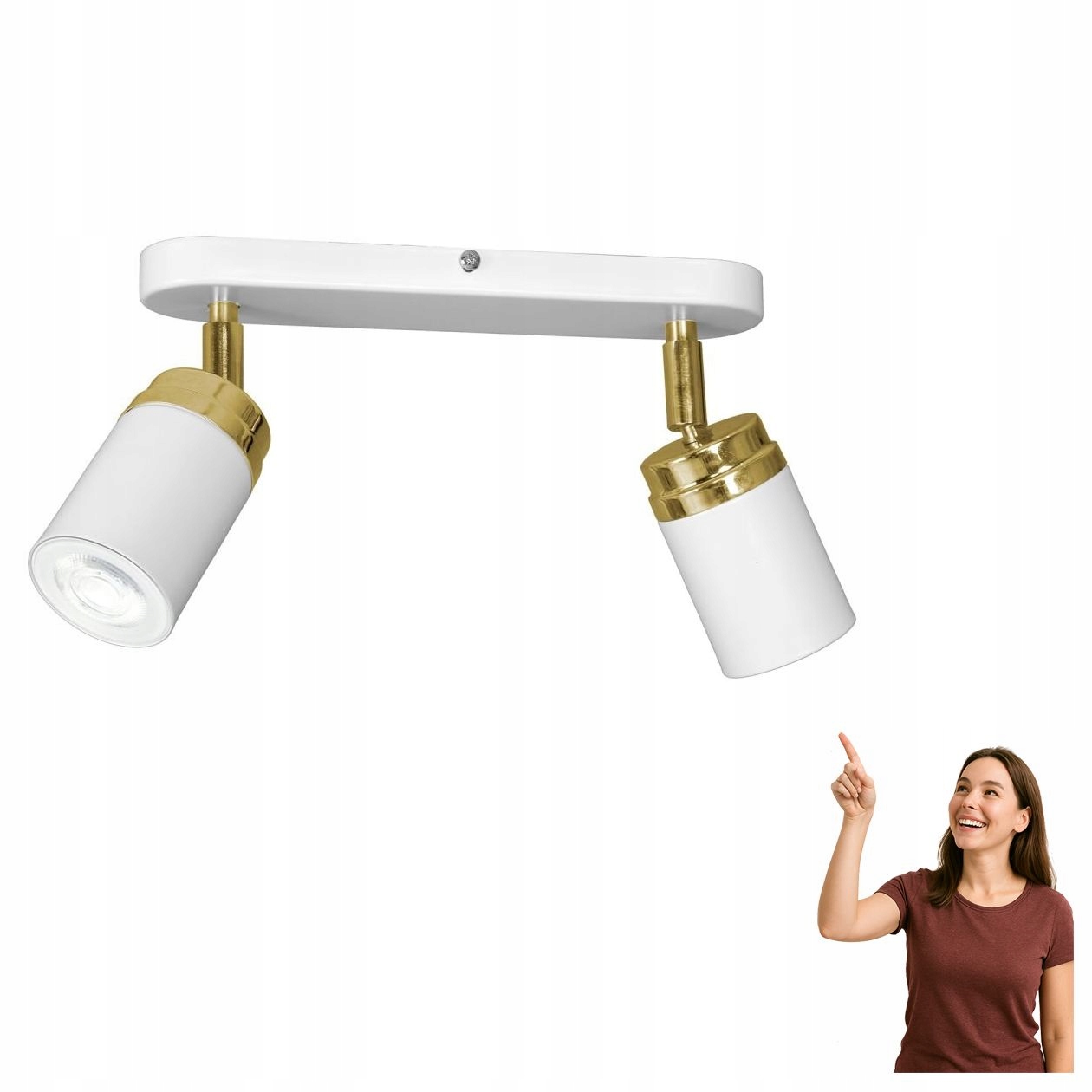 Dvojitá spotová reflektorová lampa Reno 5155 Luminex