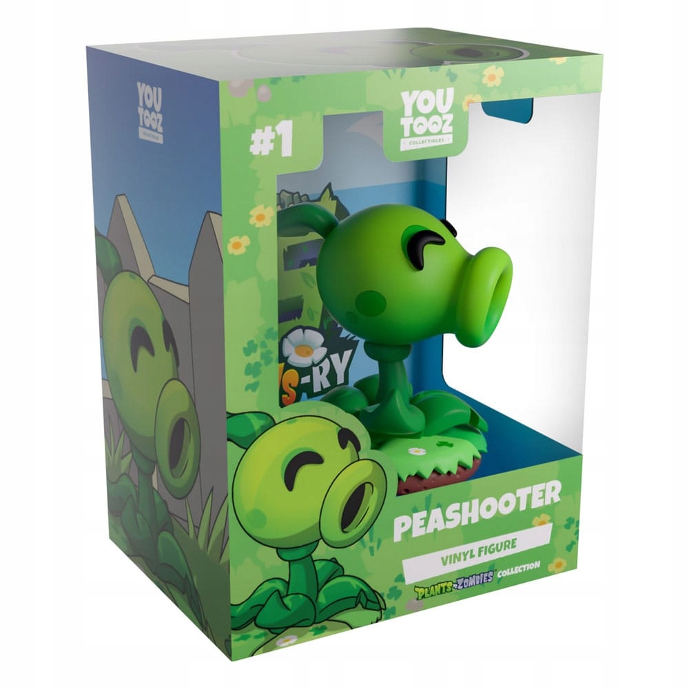 Plants vs. Zombies Vinylová Figurka Hrášek (Peashooter) 9 cm Youtooz