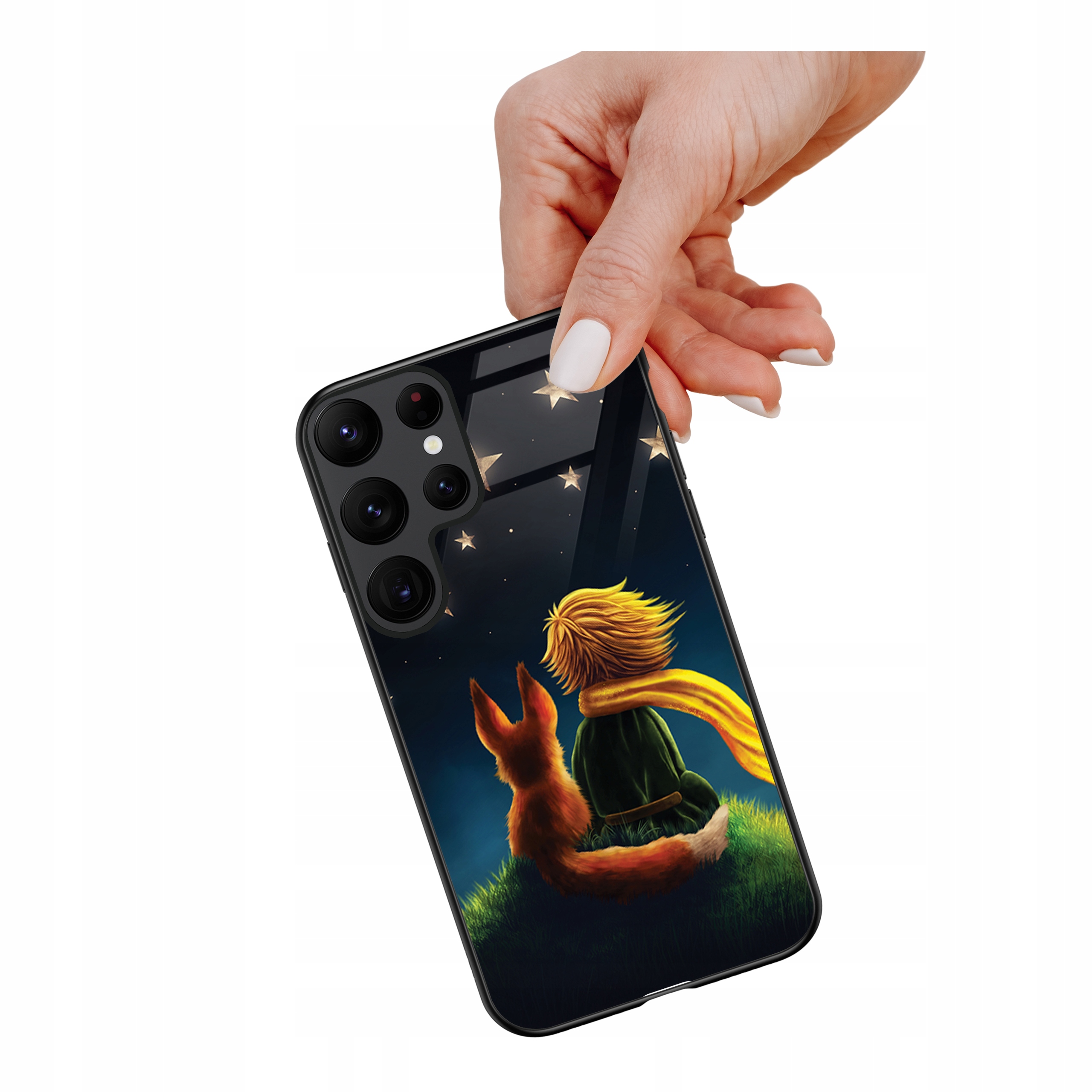 Etui szklane ceramiczne do Samsung Galaxy S25 Ultra Mały książe i lisek