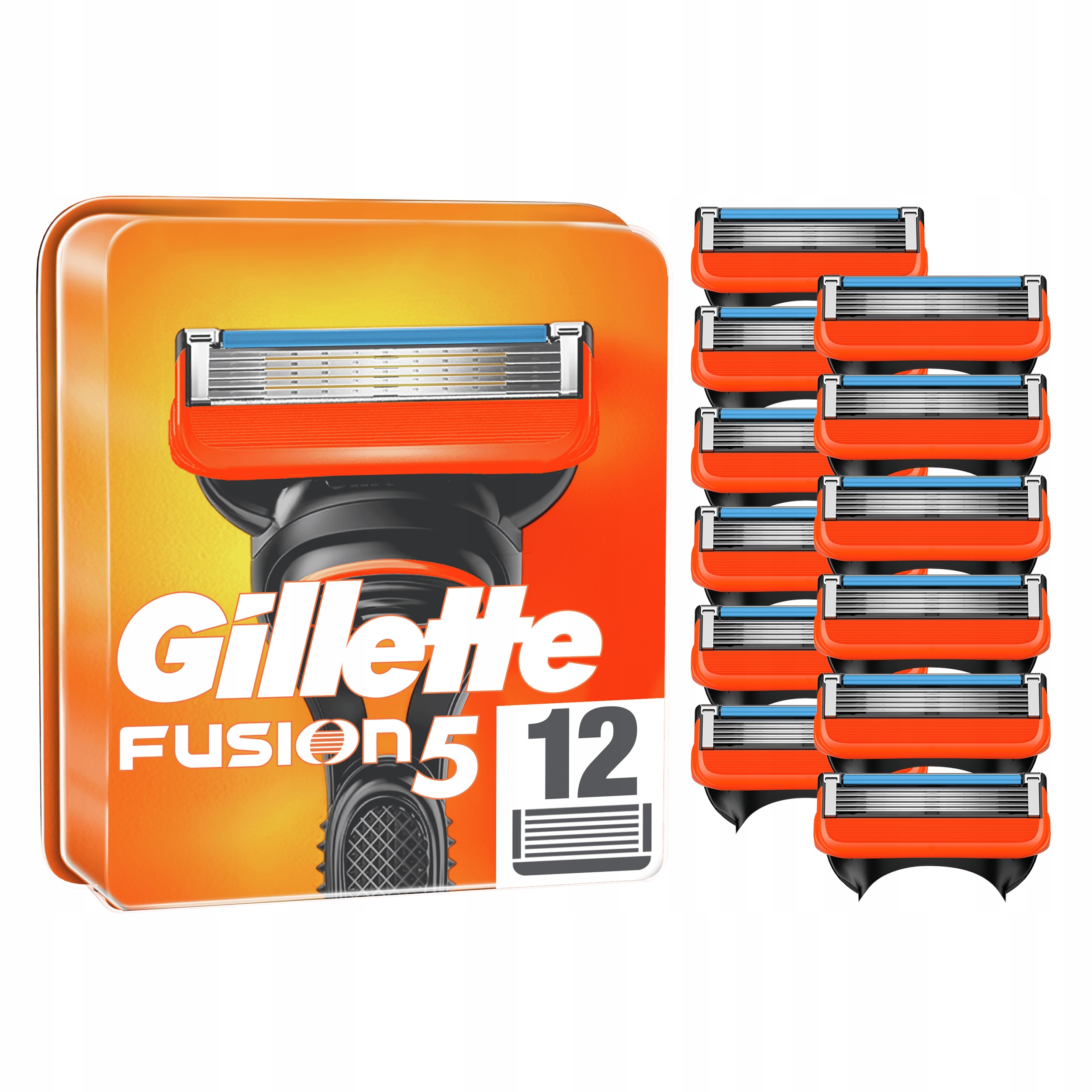 Gillette Fusion ostrza wkłady do maszynki 12 szt-Zdjęcie-0
