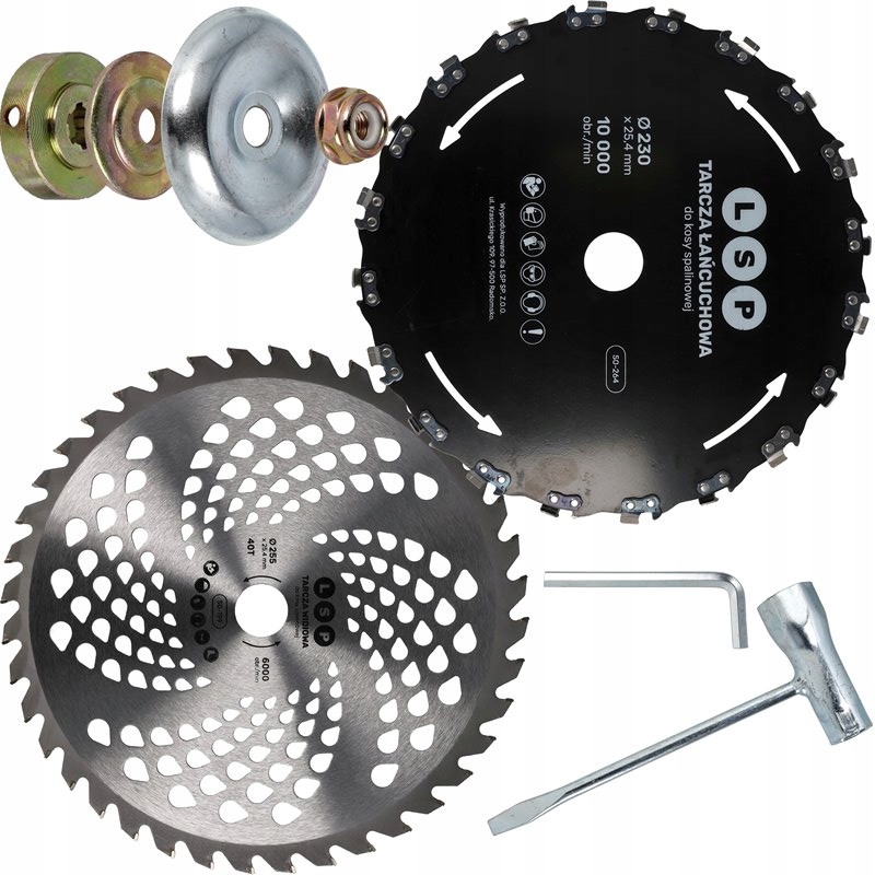 Tarcza Do Kosy Spalinowej Widiowa +mocowanie Kpl +łańcuchowa Uniwersalna