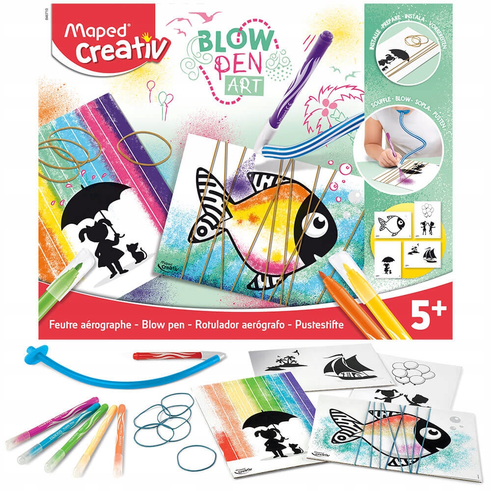 

Dmuchane Flamastry Maped Creativ z Szablonem 6 szt