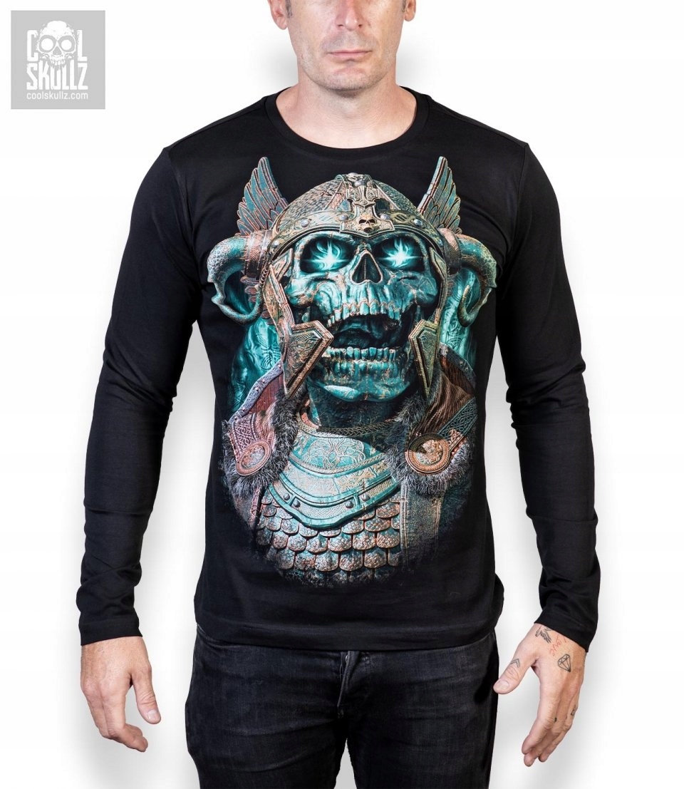 Viking Ragnarok Lebka Dlouhý Rukáv Cool Skullz S