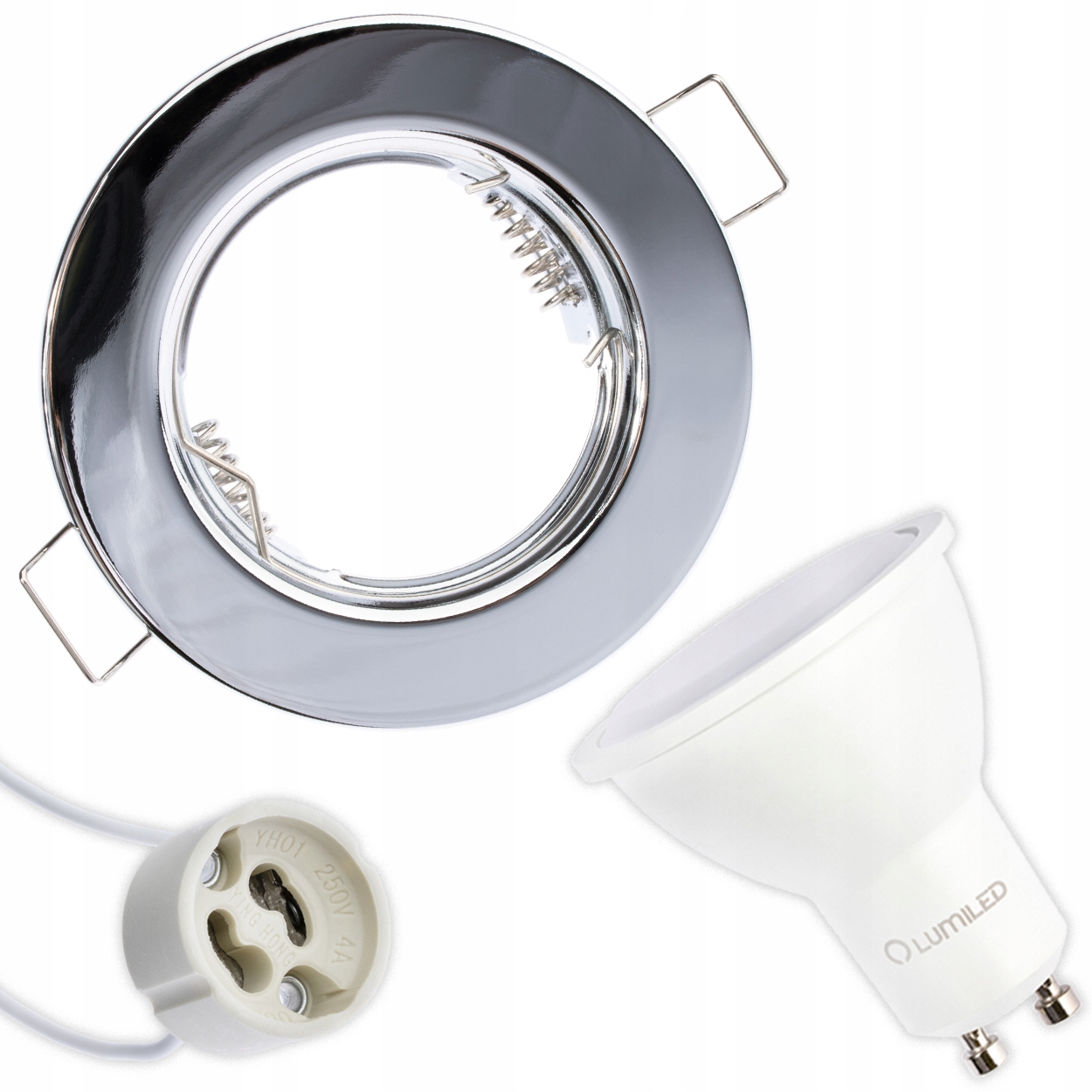 

Zestaw Oprawa Halogenowa Chrom Led GU10 5W