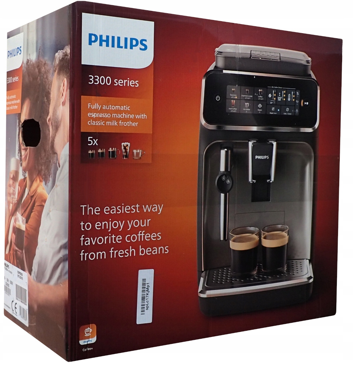 Automatický tlakový kávovar Philips EP3326 3300