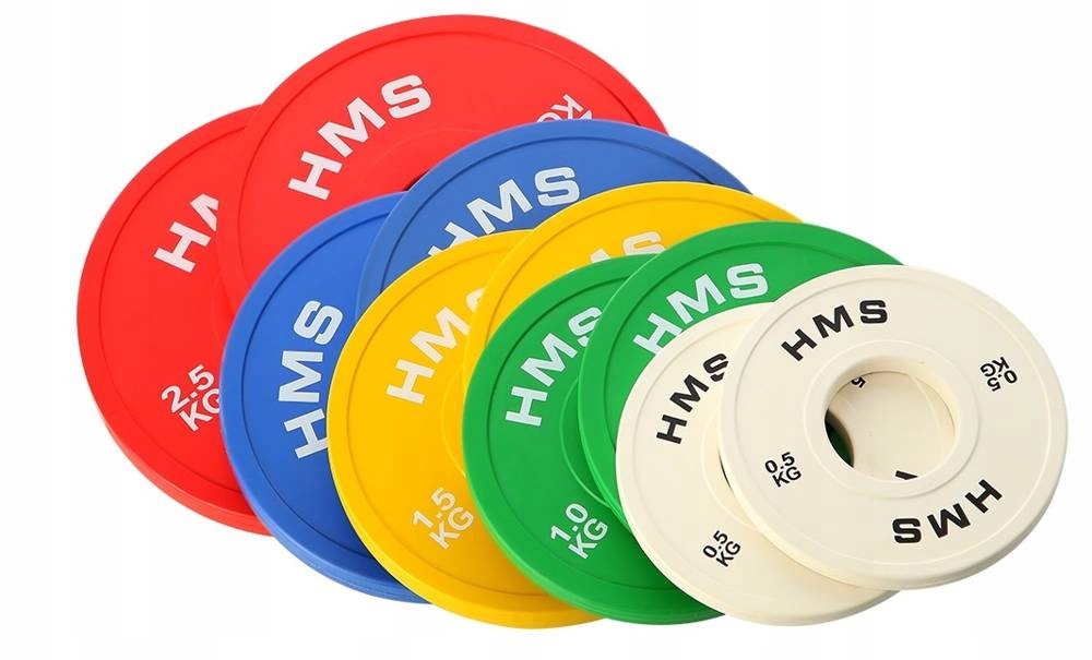 Zestaw Talerzy Obciążeniowych Olimpijskich Na Gryf Sztangę 10 szt. Hms