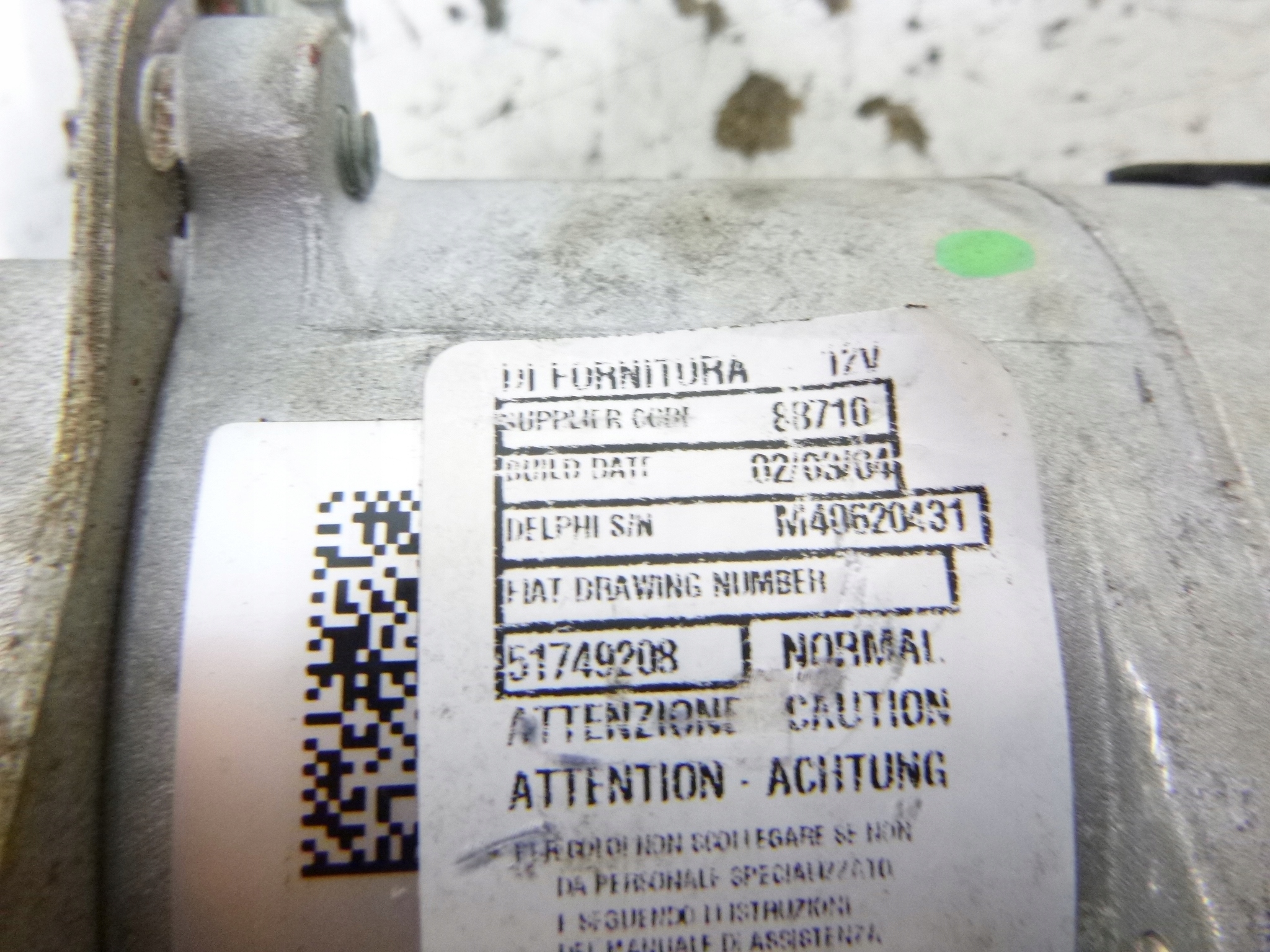 control electrics Lancia Ypsilon 1.3 2005r. 26096585