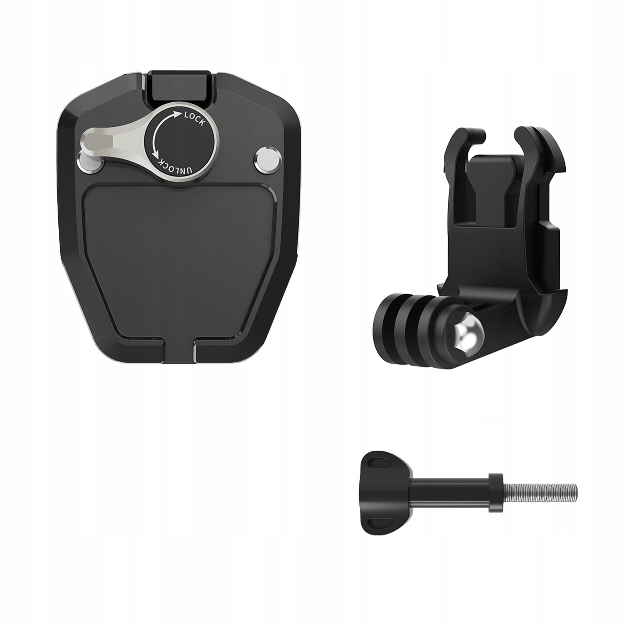 CERFFOOL Uchwyt Motocyklowy Do Kamer GoPro Insta360 DJI SJ Cam Aluminium — miniatura 9