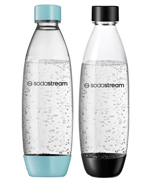 Butelki SodaStream Fuse 2 x 1l., błękitna i czarna, do zmywarki