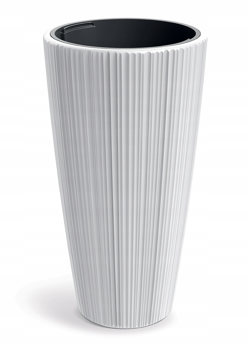 Doniczka Donica Wysoka Okrągła Oro Round Dhor 40 CM Biała