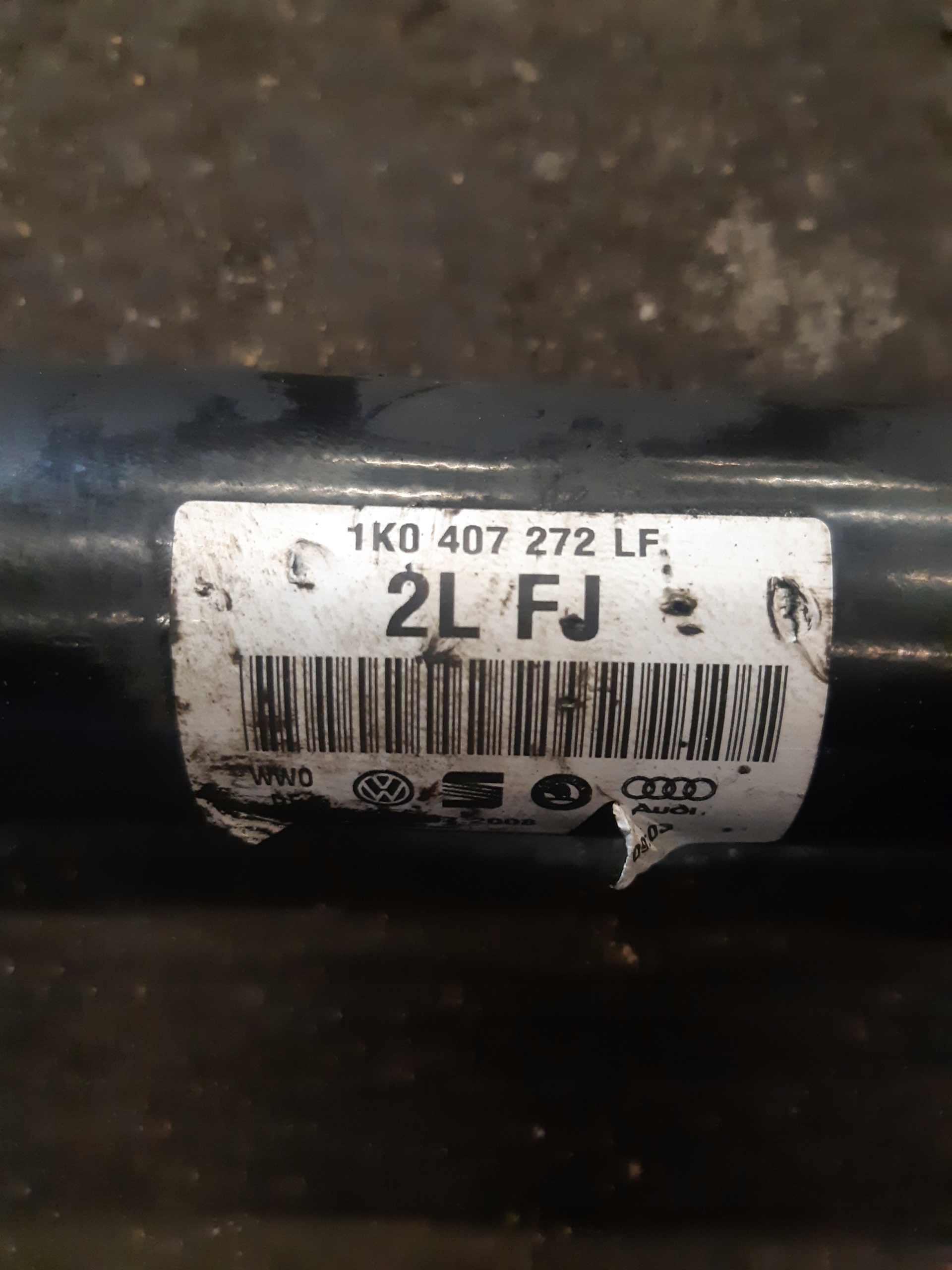 AUDI A3 8P 1.8 TFSI semi-axis right semi-axis 1K0407272LF
