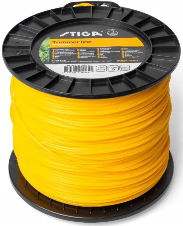 Žacia Struna Štvorec 2,4 mm 345 m pre zariadenia Stiga