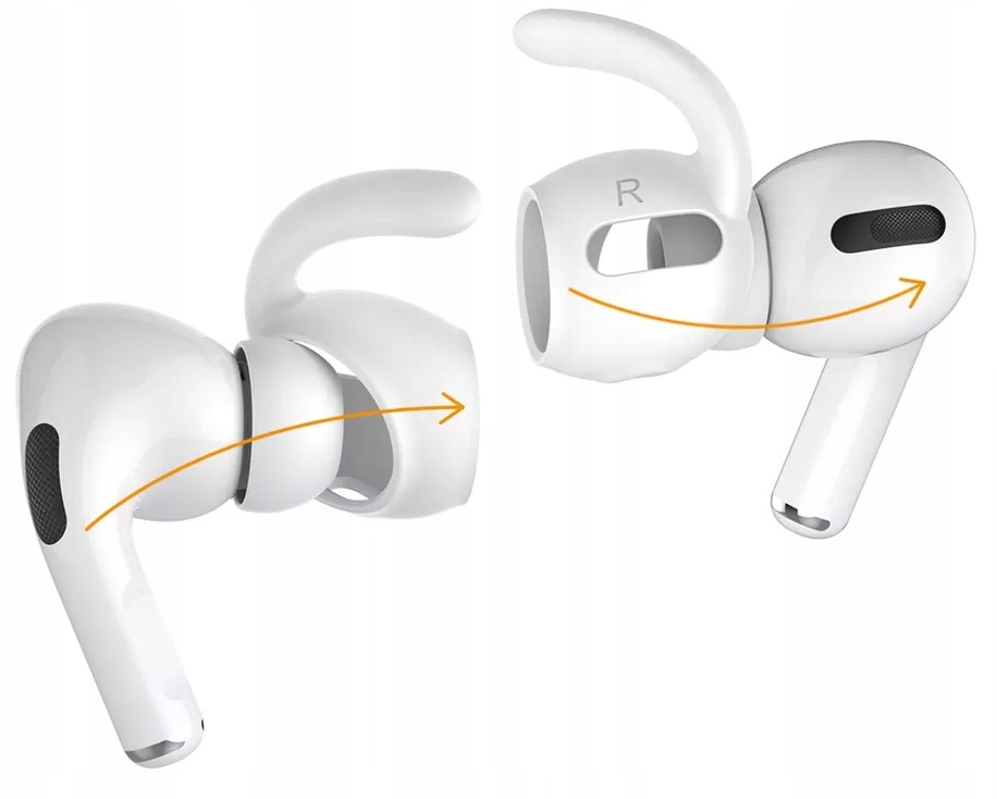 

Sportowe Białe Gumki Nakładki do Apple Airpods