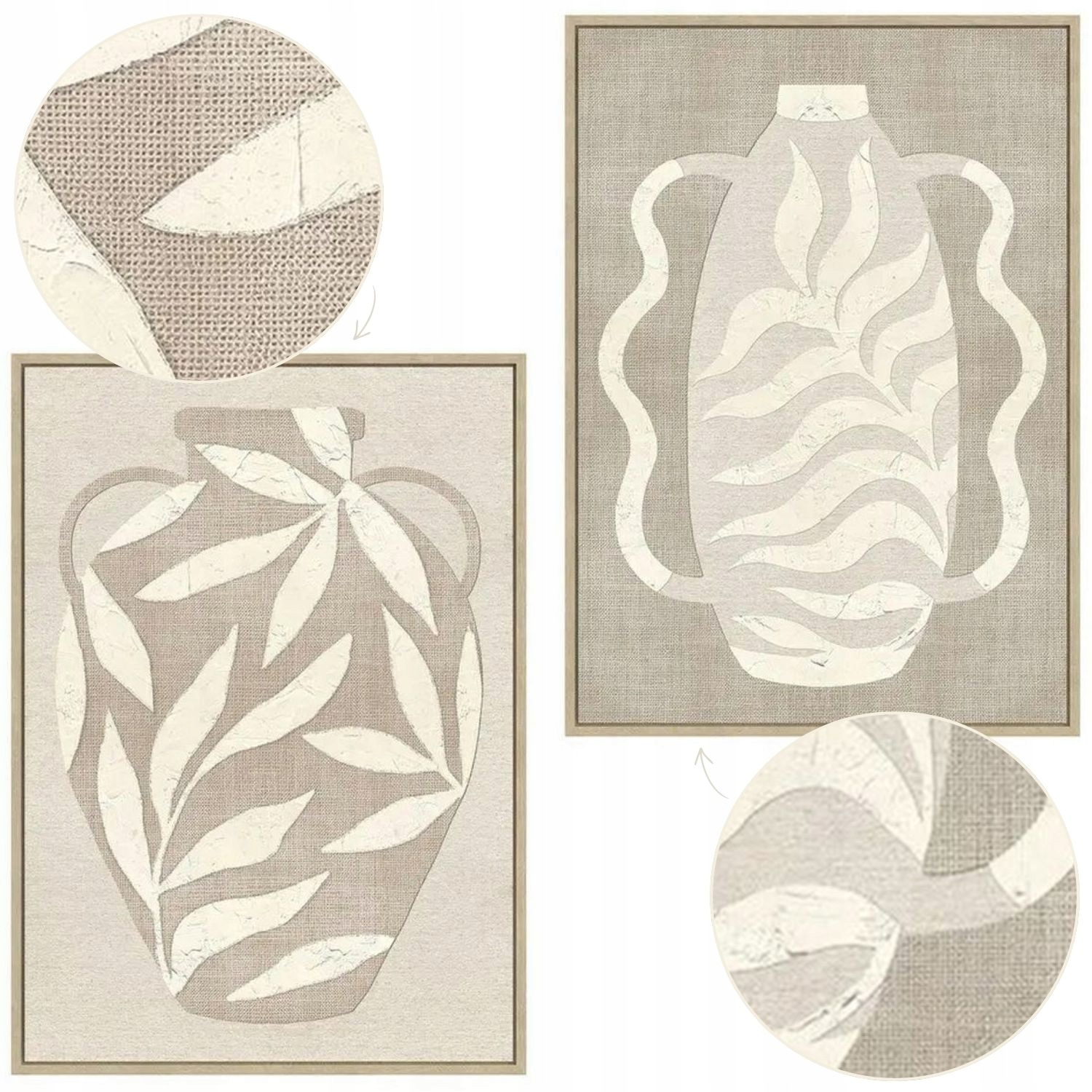 Nástenný Obraz Na Plátne Komplet 2 Ks 70X50 CM Veľký Do Obývačky Boho Príroda