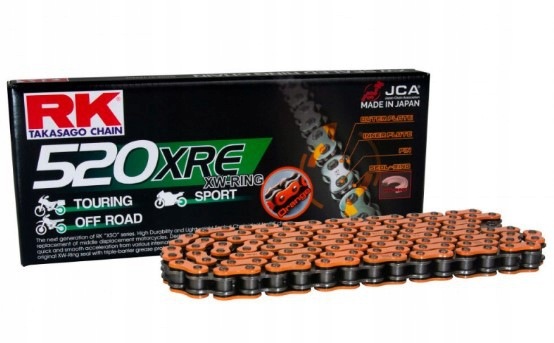 Rk Hnacia Reťaz DD520XRE-120 (xw-ring) Svorka (clf) Súčasťou Balenia