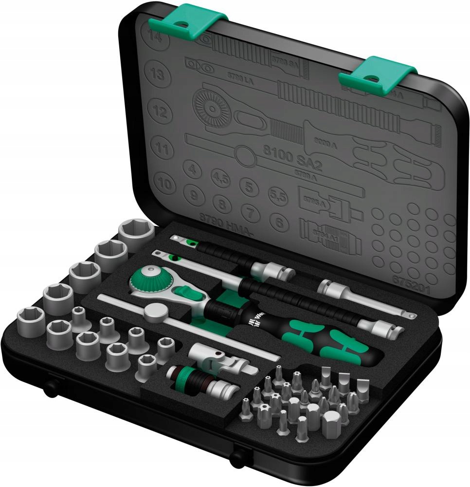 Račňa Zyklop Speed 1/4" v metrickej súprave