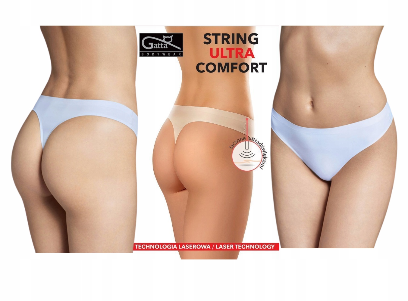 

Ultra Comfort Stringi Gatta laserowo cięte S białe