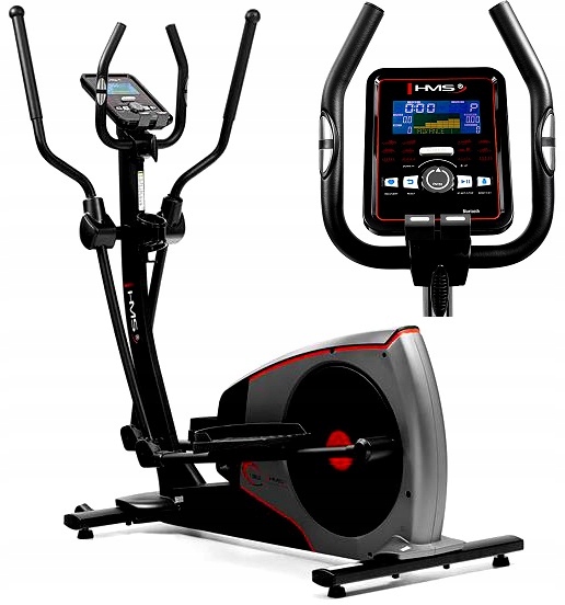 Trenażer Eliptyczny Magnetyczny Hms Koło Zamachowe 9 kg Fitness Siłownia