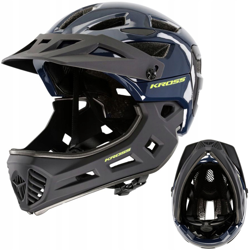 Kask Kross Rowerowy Młodzieżowy Salti 51-55 CM Full Face Dla Dziecka Lekki