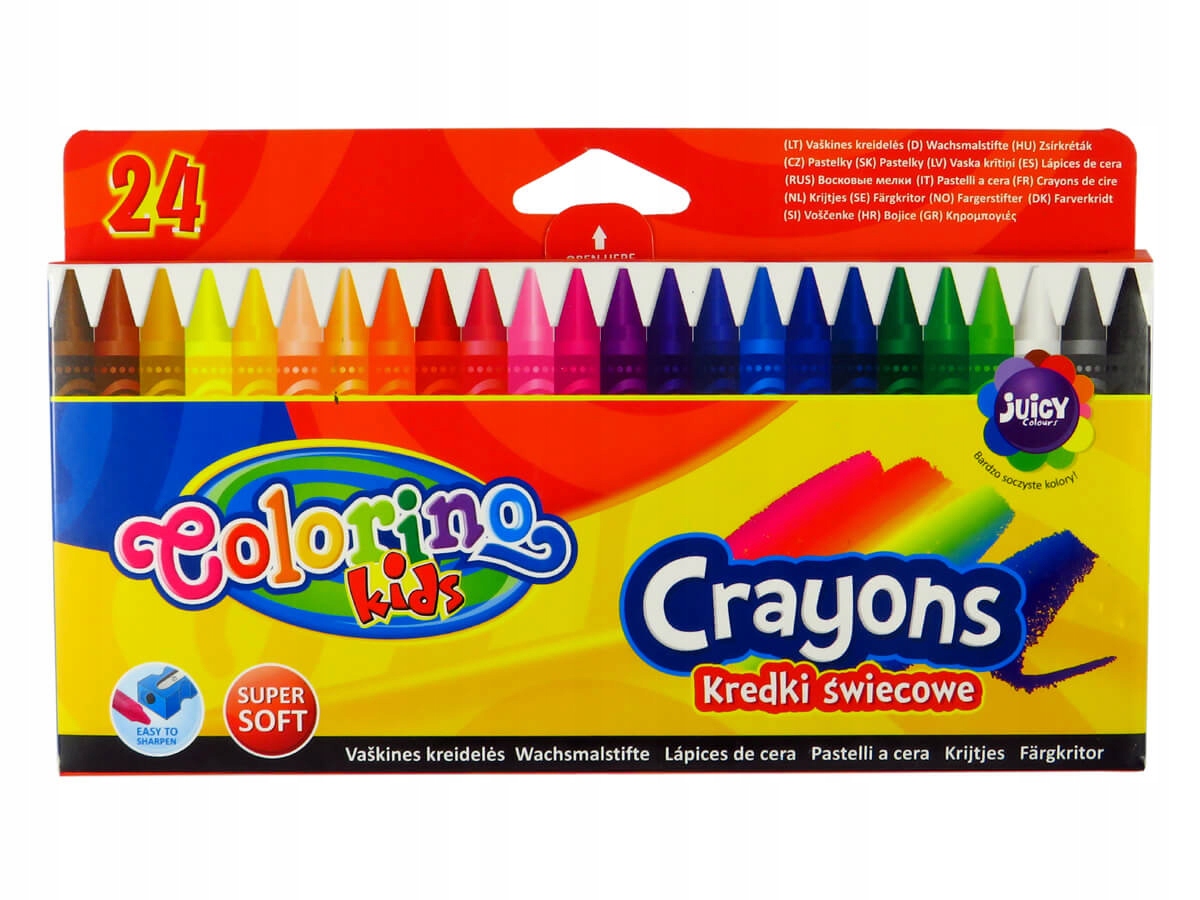 KREDKI ŚWIECOWE COLORINO 24 SZT
