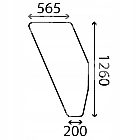 čelní sklo traktor Fiat série 80 90 94 dveře pravé zelené