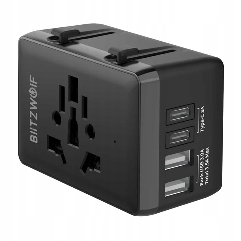 Adapter podróżny Blitzwolf Bw- TA1 4w1 2xUSB- A Usb- C Pd 20W BliTZWOlF