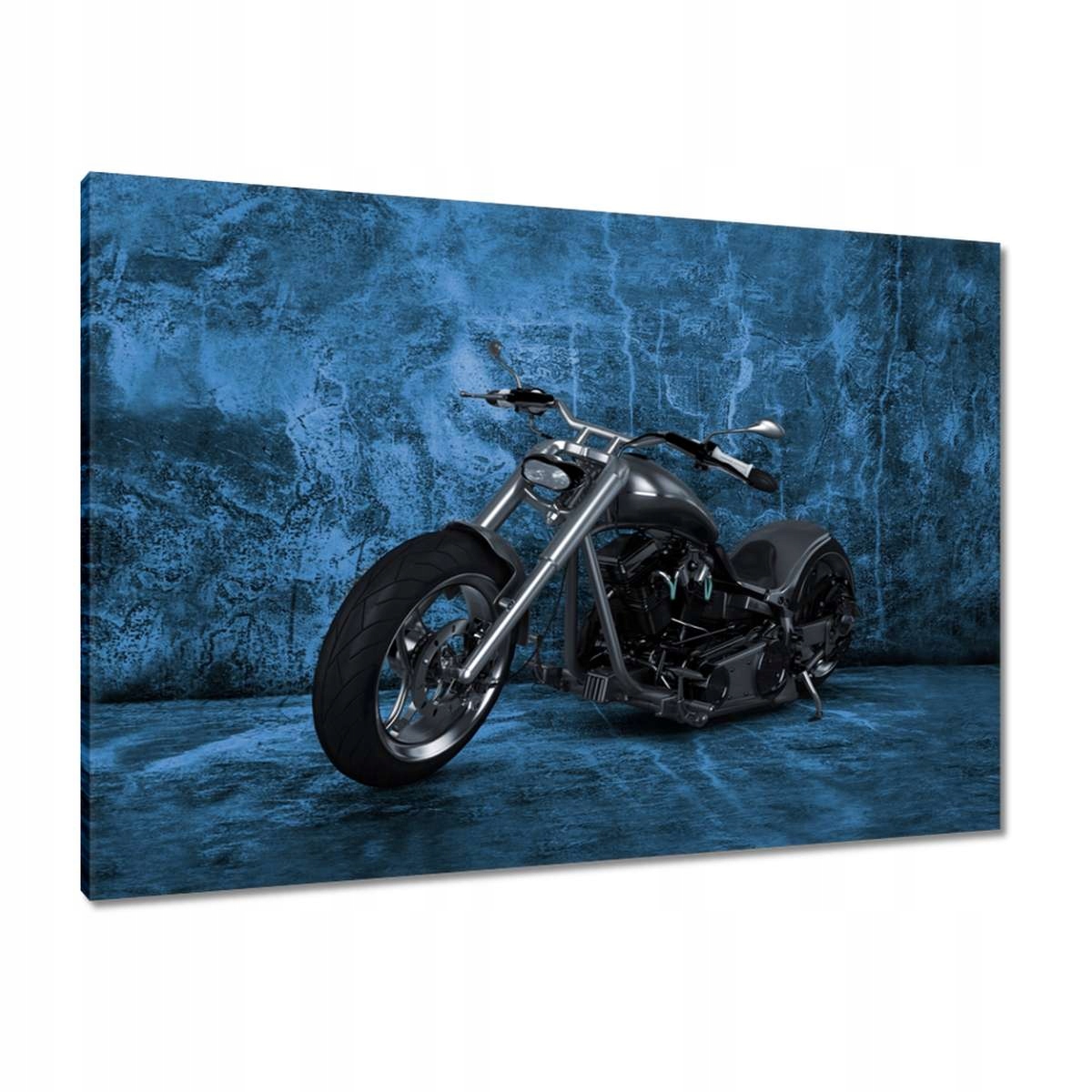 Obrazy 100x70 Modrá stěna Chopper