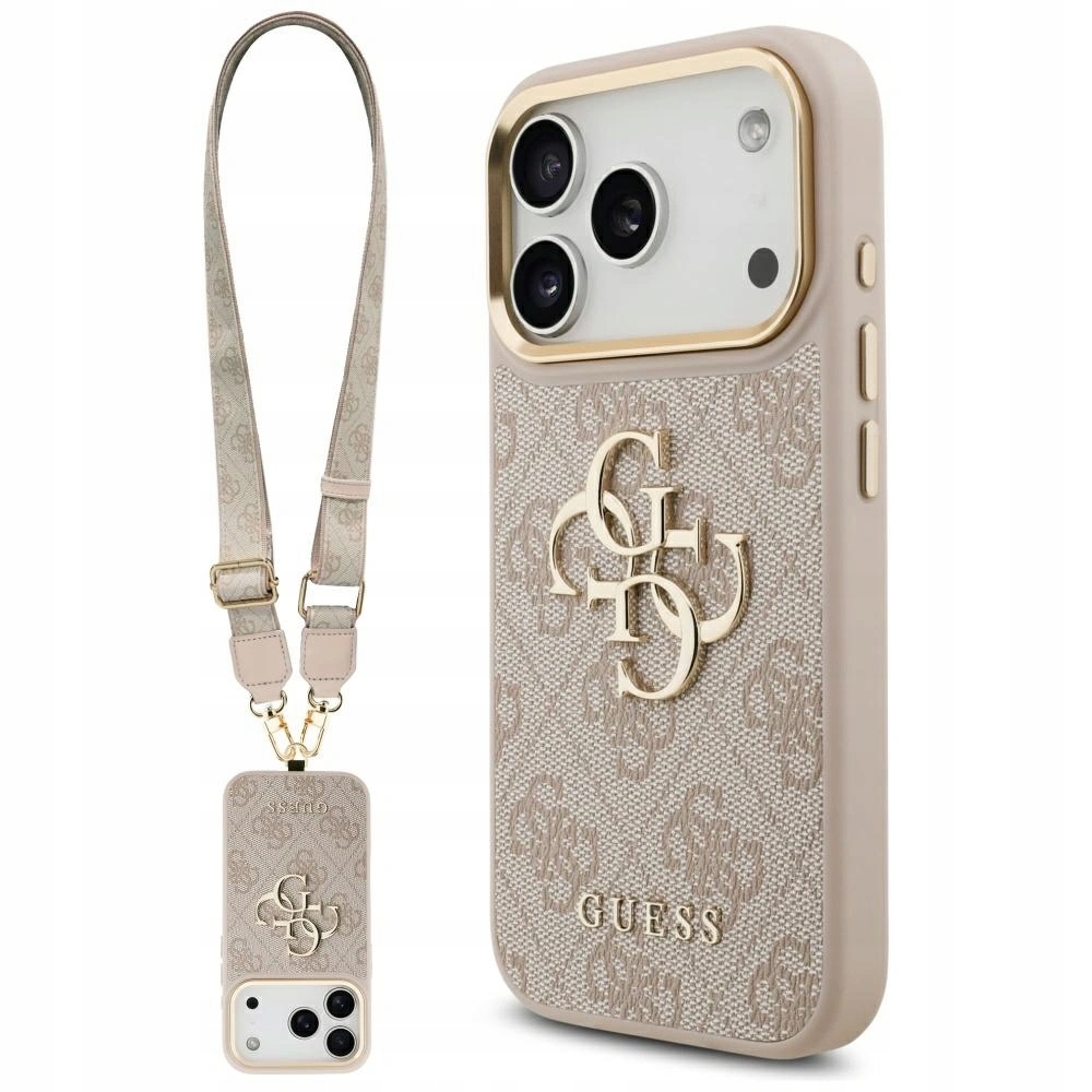 Puzdro Guess Obal Smyčka Na Pás Case Pre Iphone 17 Pro, Ružová