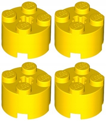 

Lego 3941 Klocek 2x2 żółty Nowy (5g) 4 szt.