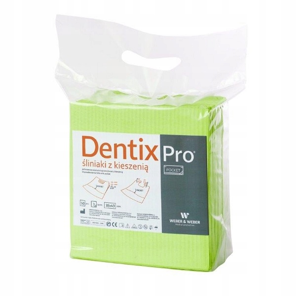 

DentixPro śliniaki z kieszenią Pocket 50 szt.