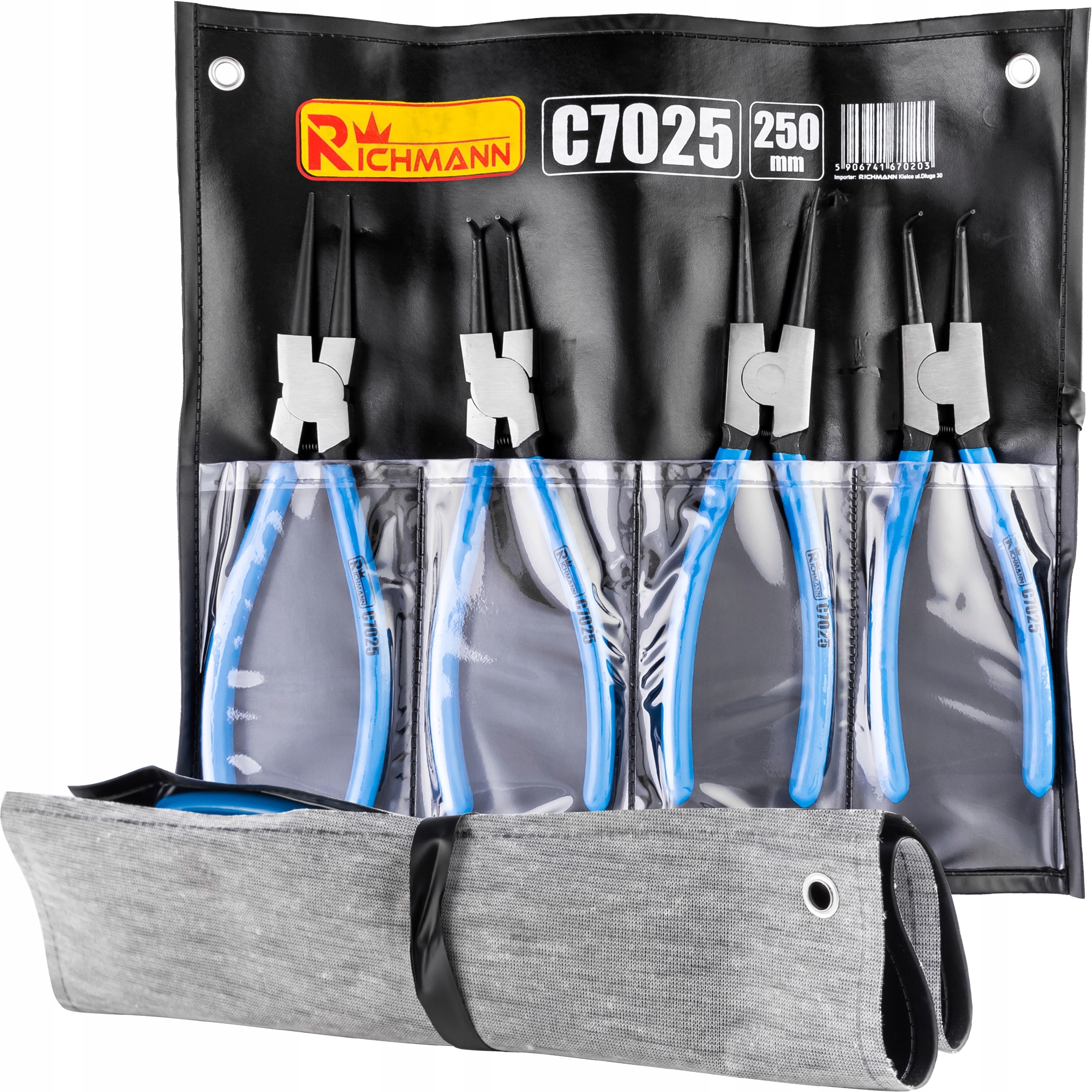 Kleště Na Segerové Kroužky 300 MM, 4 Díly, Sada Richmann C7030