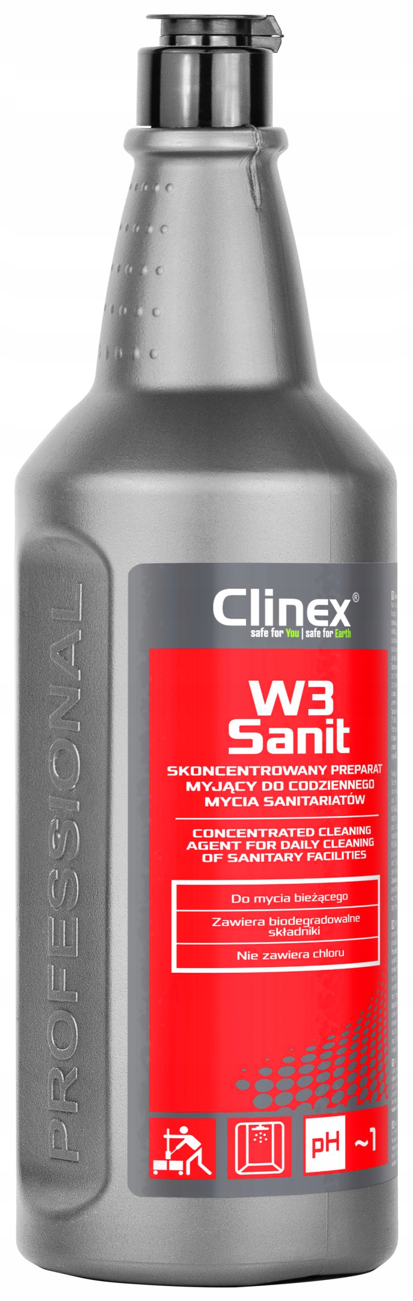 

Clinex W3 Sanit Do Mycia Sanitariów 1L
