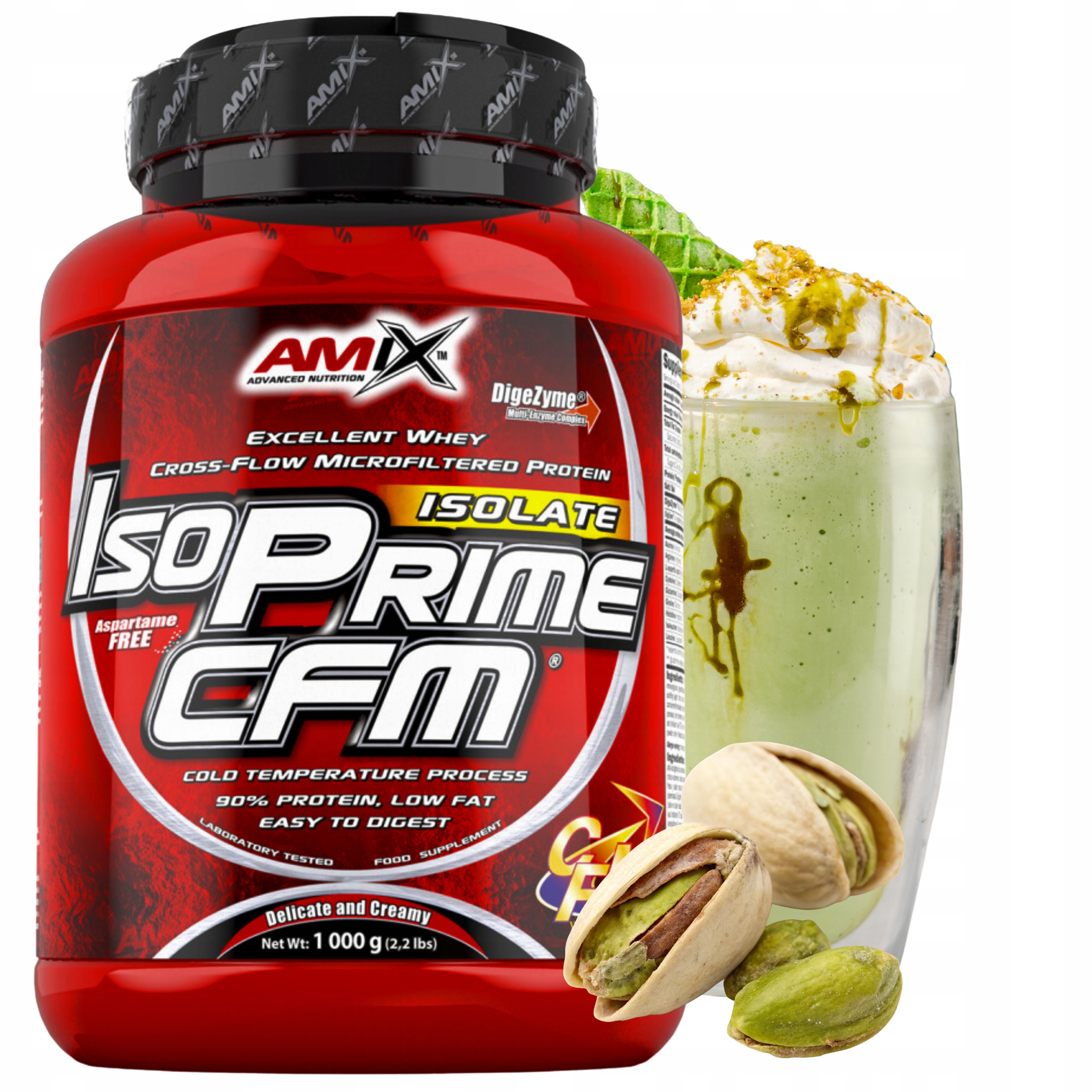 Amix Iso Prime Cfm 1kg 90% Wpi Protein Pistácie