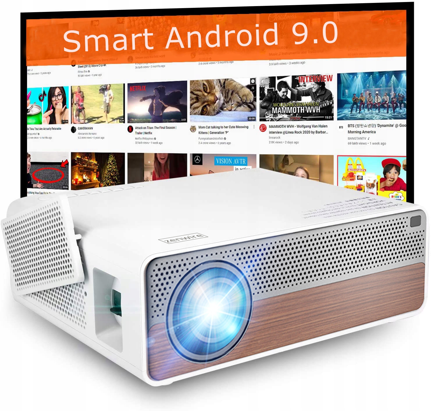 Projektors Full HD 4K projektors 9200lm WiFi Android 9 EAN (GTIN) 5904507528379