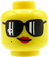 

Lego głowa / główka figurki - damska, okulary