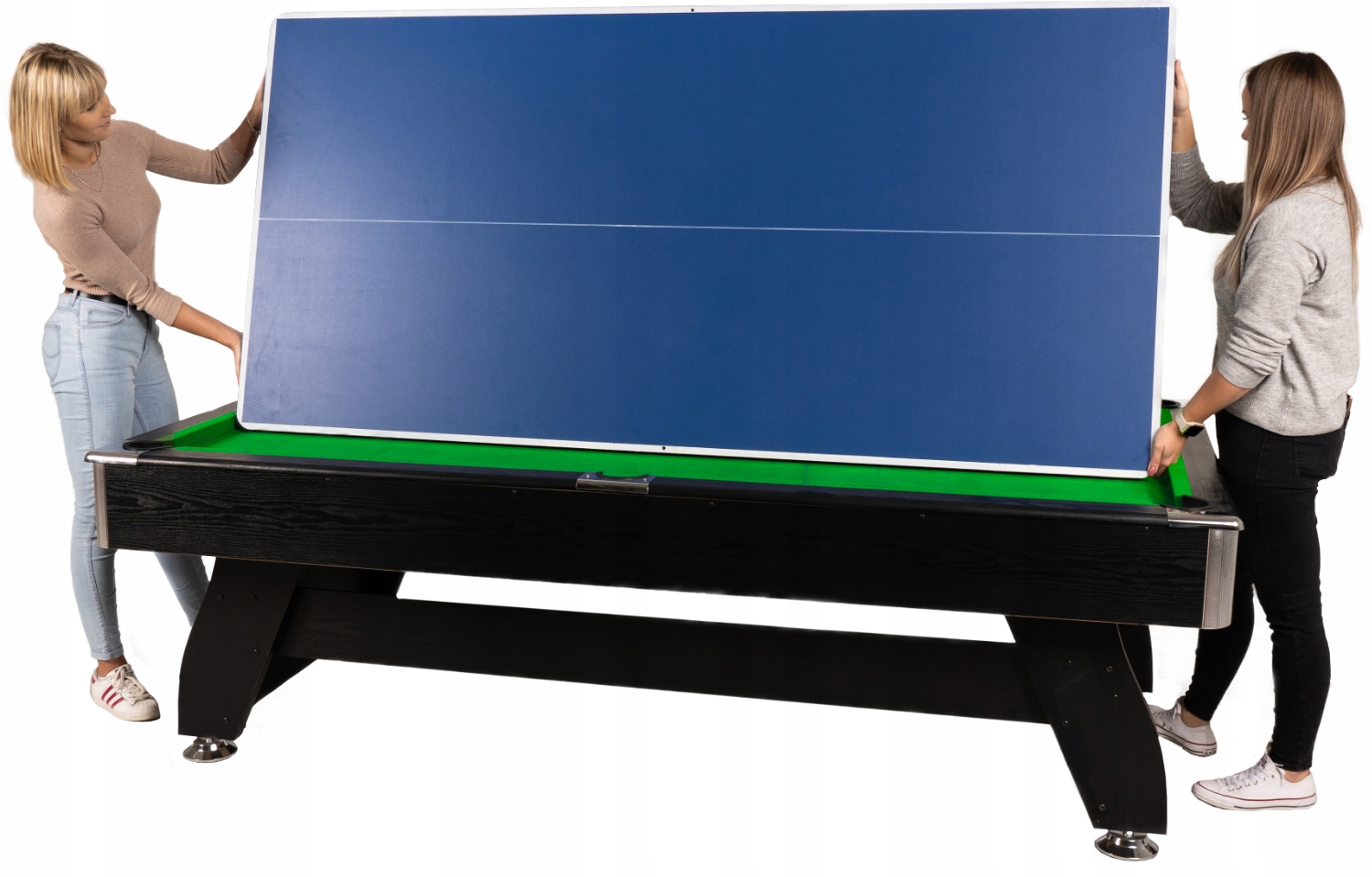 STÓŁ DO BILARDA ping pong/jadalna 8FT z nakładką Model BOLD-BLACK-8FT-PING-JAD