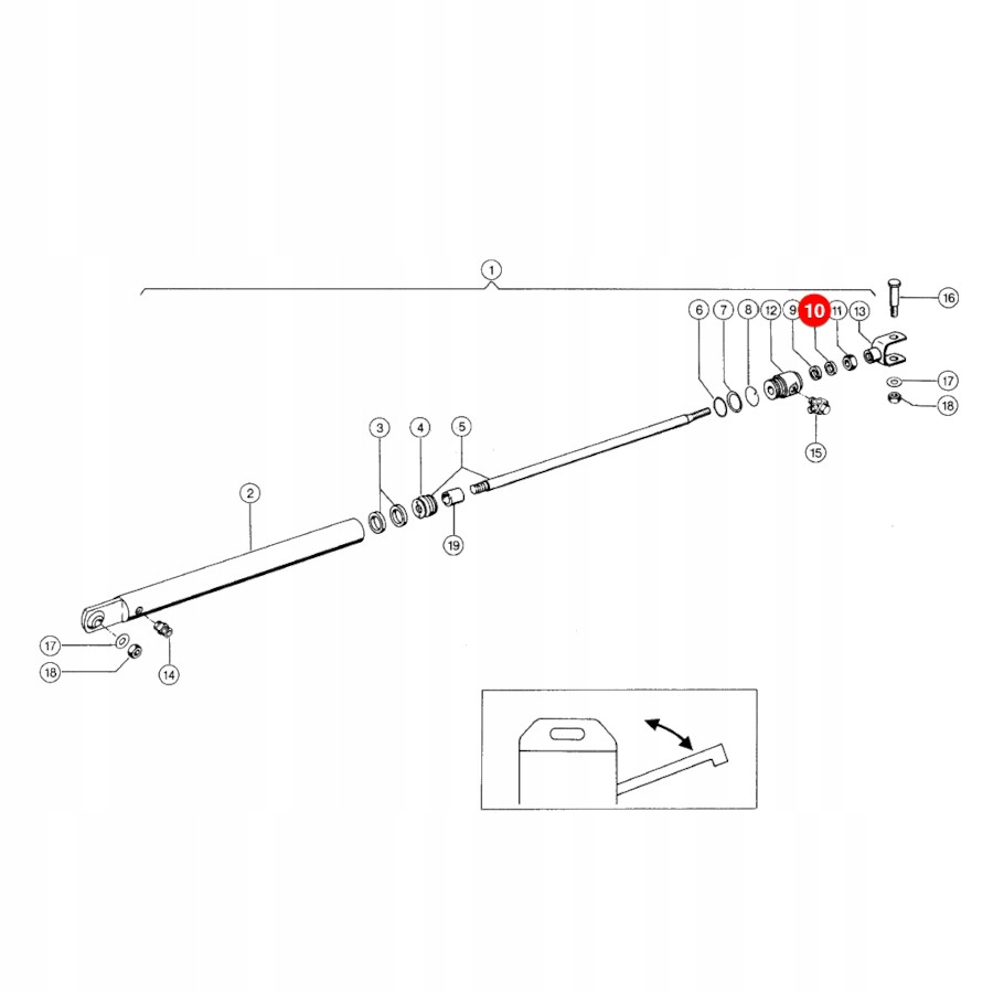 Pierścień siłownika Claas 239008.0 JAG Producent części JAG