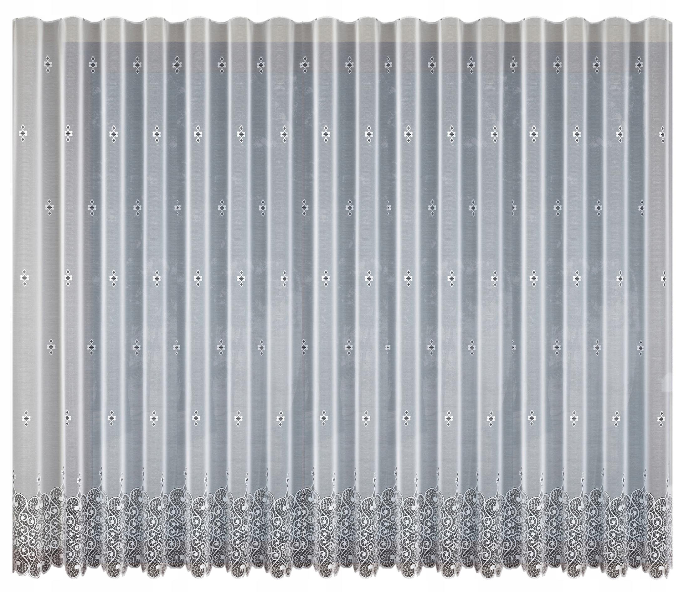 Hotová Záclona do obývačky Snehovo biela Lux 600x210 600x200