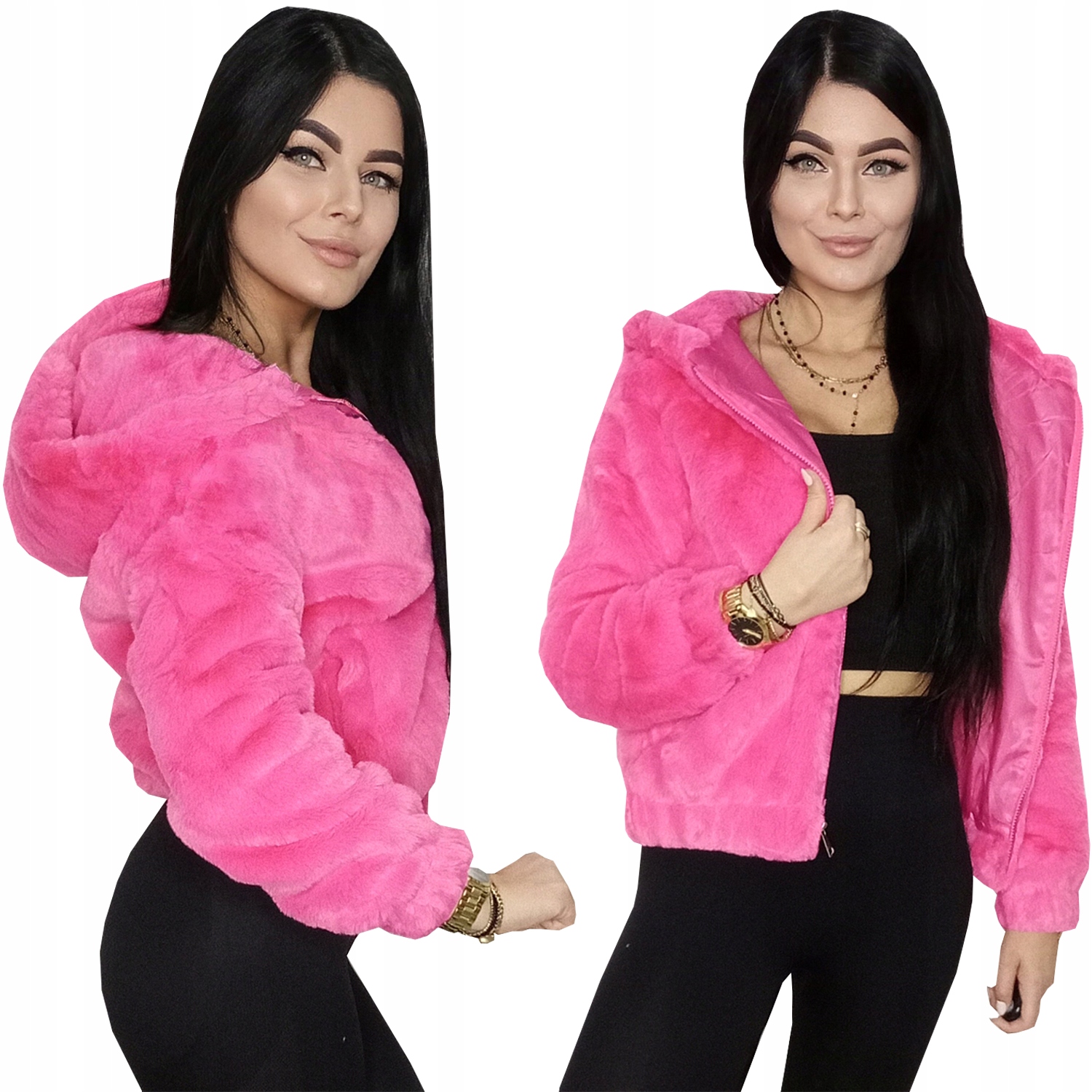 Krátká Přechodná Kožíšek Bunda