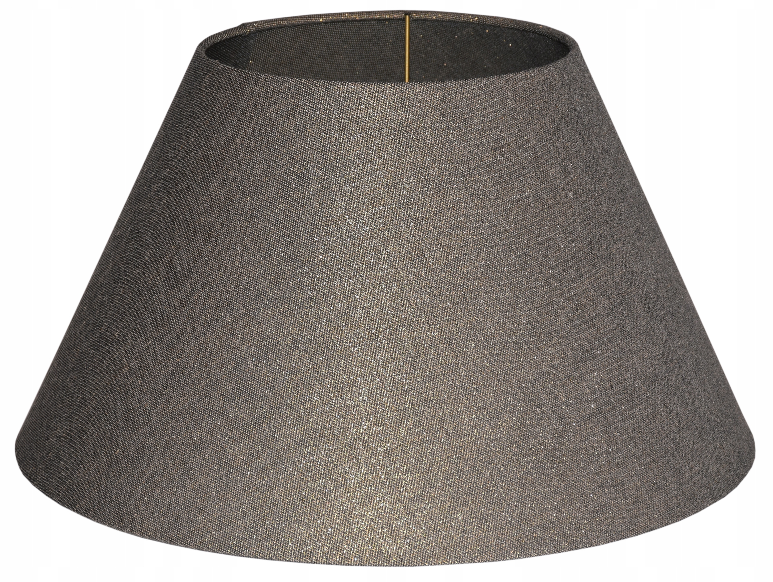 Elegantní stínidlo E27 S Ohrnovacími Okraji, kužel 40 cm, staré zlato Prato