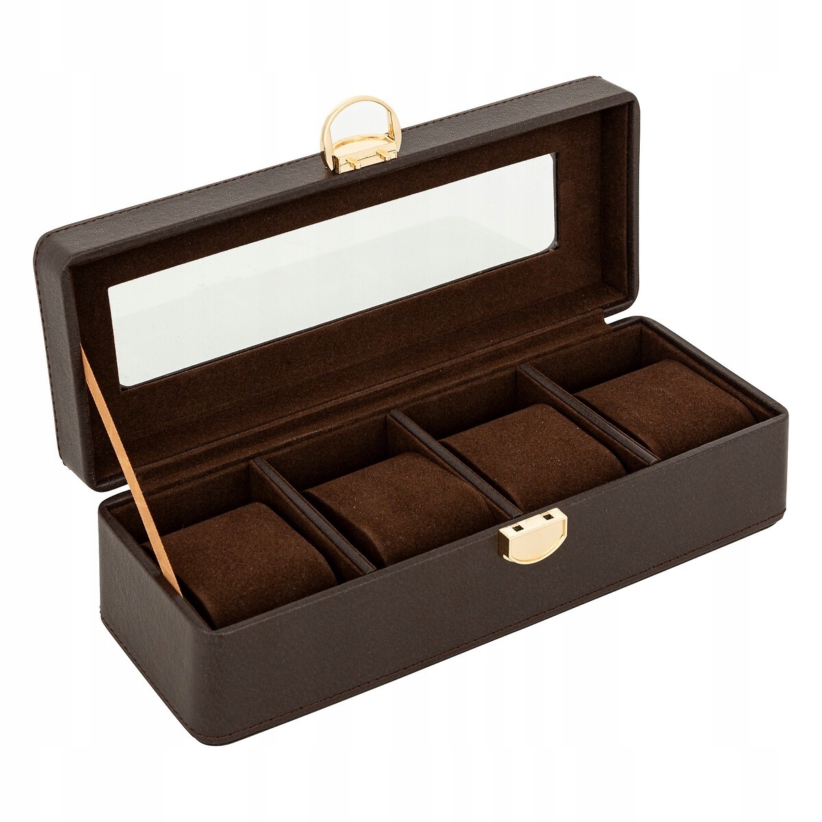 Pudełko na zegarki biżuterię ORGANIZER 4 szt Męskie Damskie Etui Na prezent